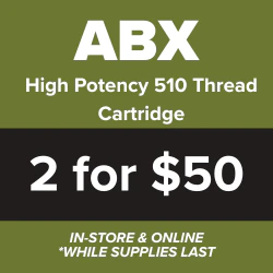 ABX - 2 for $50 High Potency Cartridges