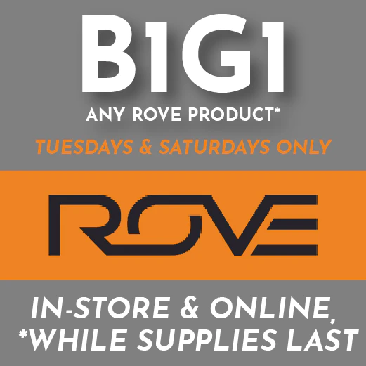 Rove - B1G1 50% Off All Rove Products Tuesdays & Saturdays Only