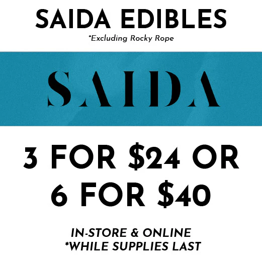 Saida - 3 Edibles for $24 or 6 Edibles for $40