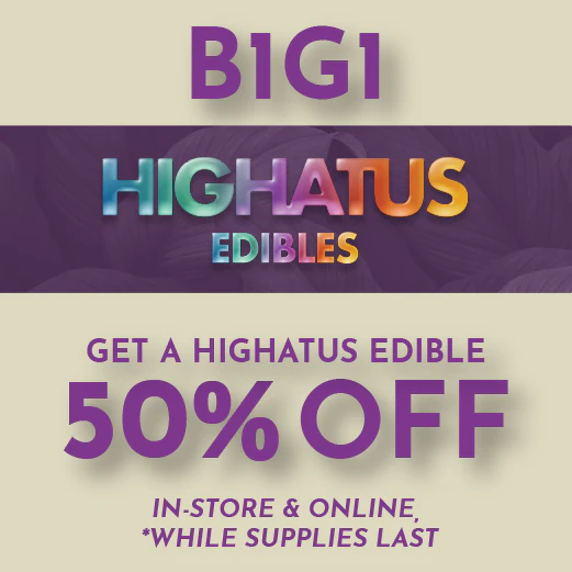 Highatus - B1G1 50% Off
