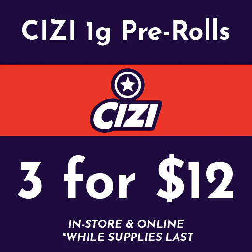 CIZI - 3 Pre-Rolls for $12