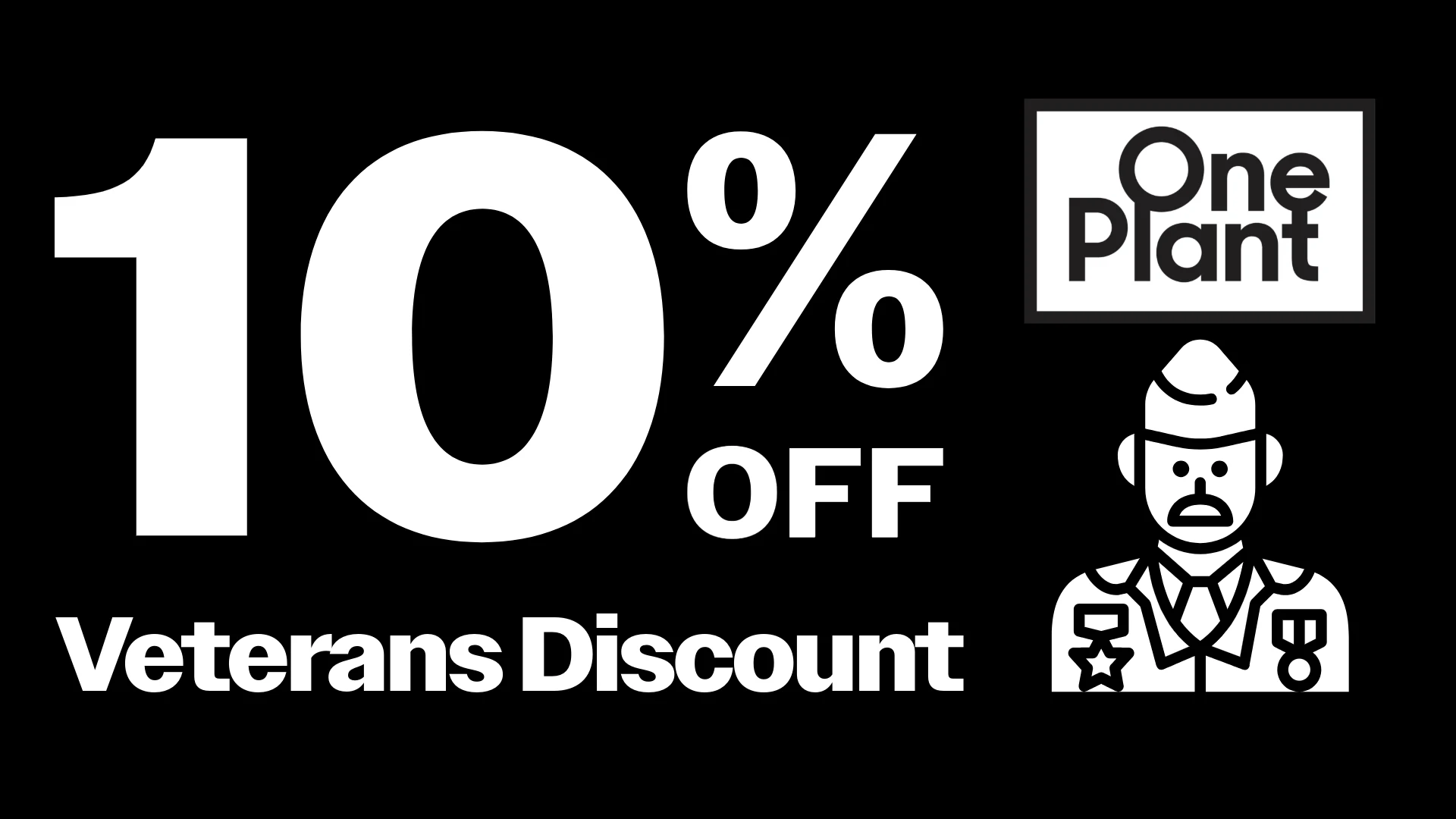 10% Off Veterans Discount