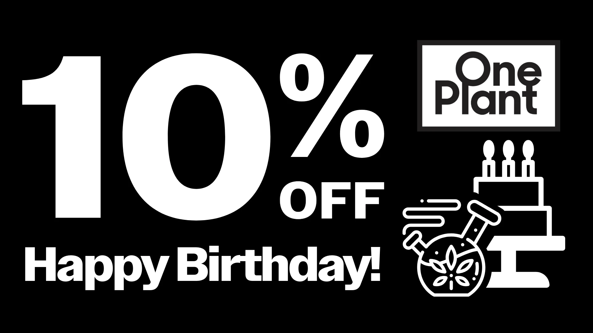 10% Off Happy Birthday Discount!