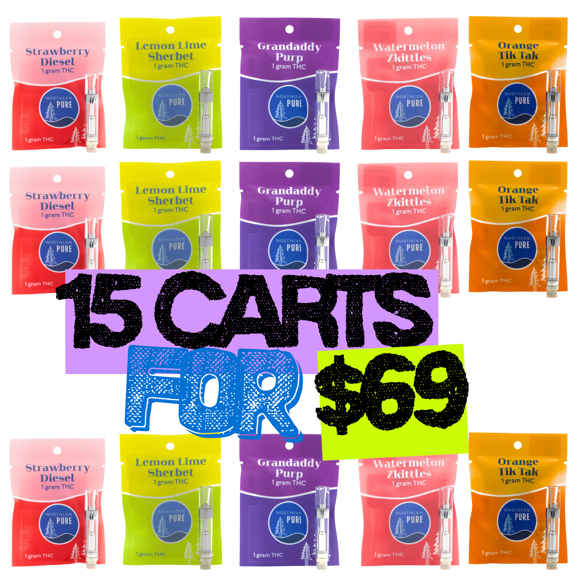 Northern Pure 510 Cartridges | 15/$69