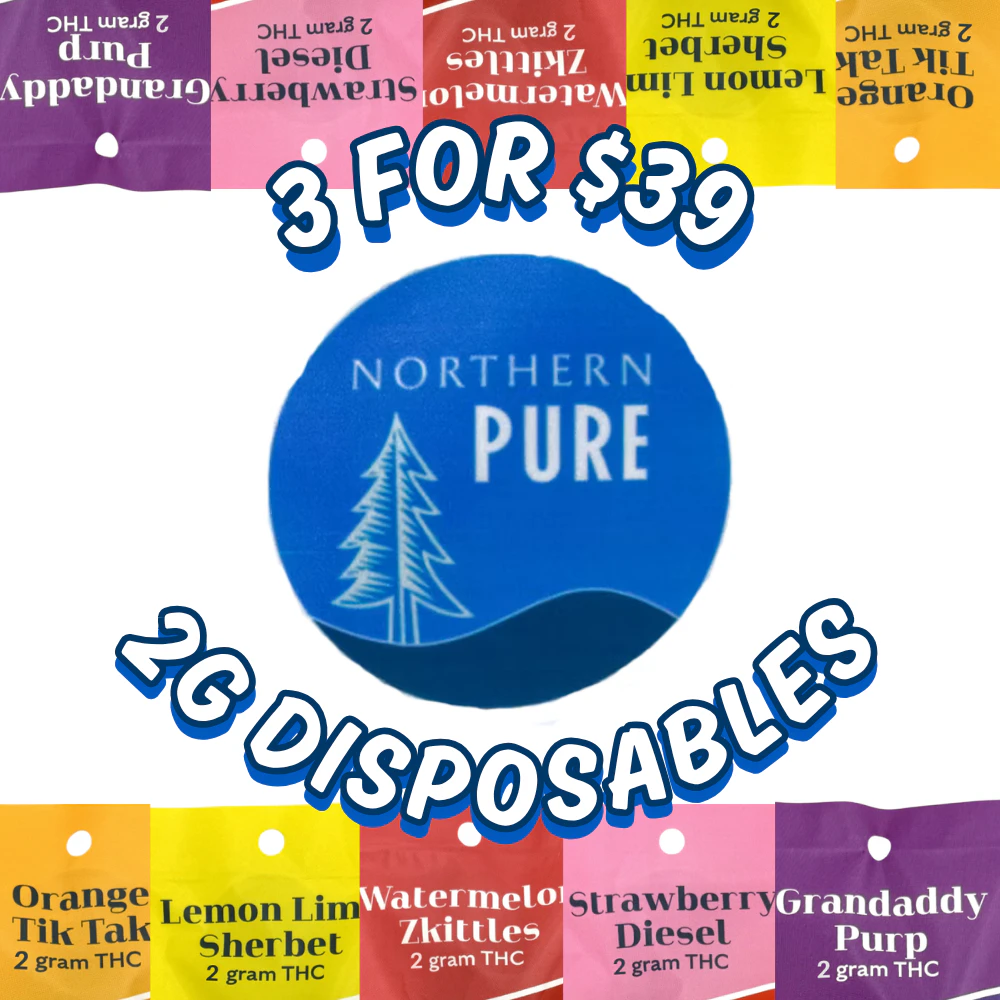 Mix & Match Northern Pure 2g Vapes - $39