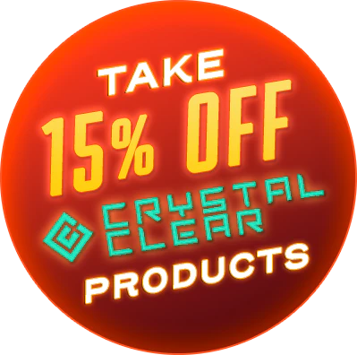 Turnt Up Tuesday: Crystal Clear 15% Off