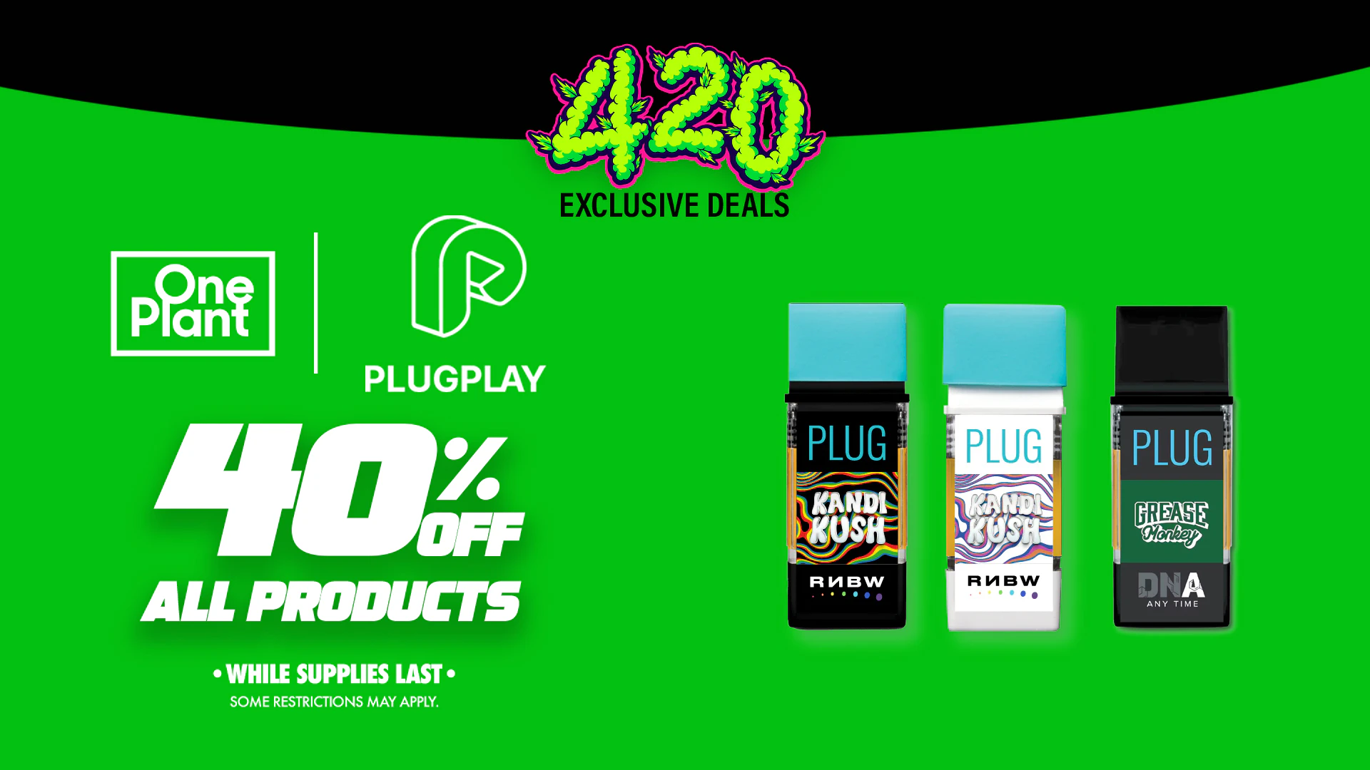 40% Off Plug Play Vapes!