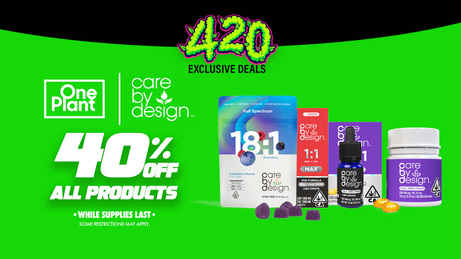 40% Off Care By Design Products!