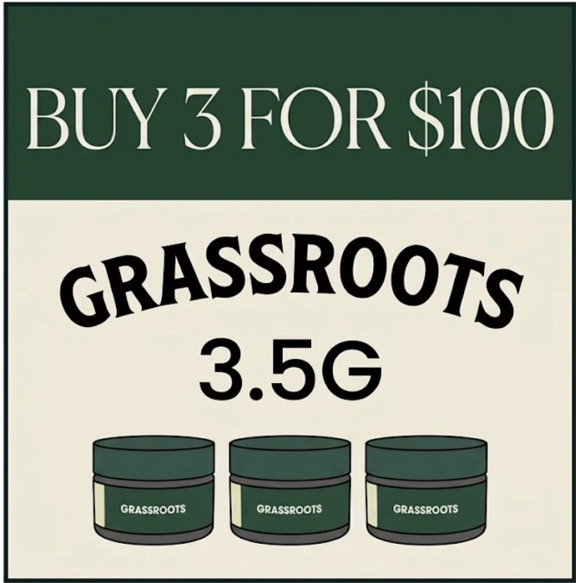 3x Grassroots 3.5G for $100