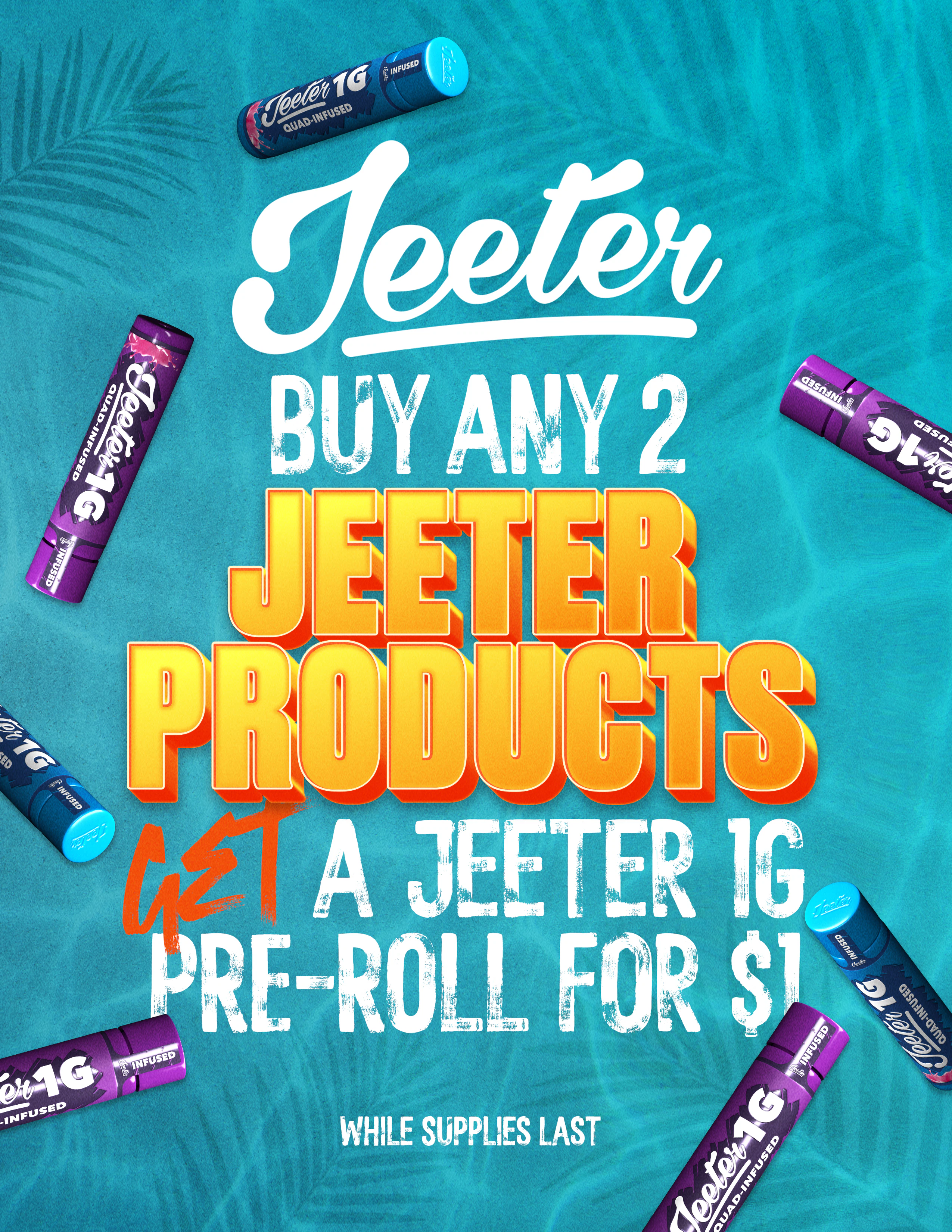 Buy any Jeeter get a 1G sugar plum  for $1