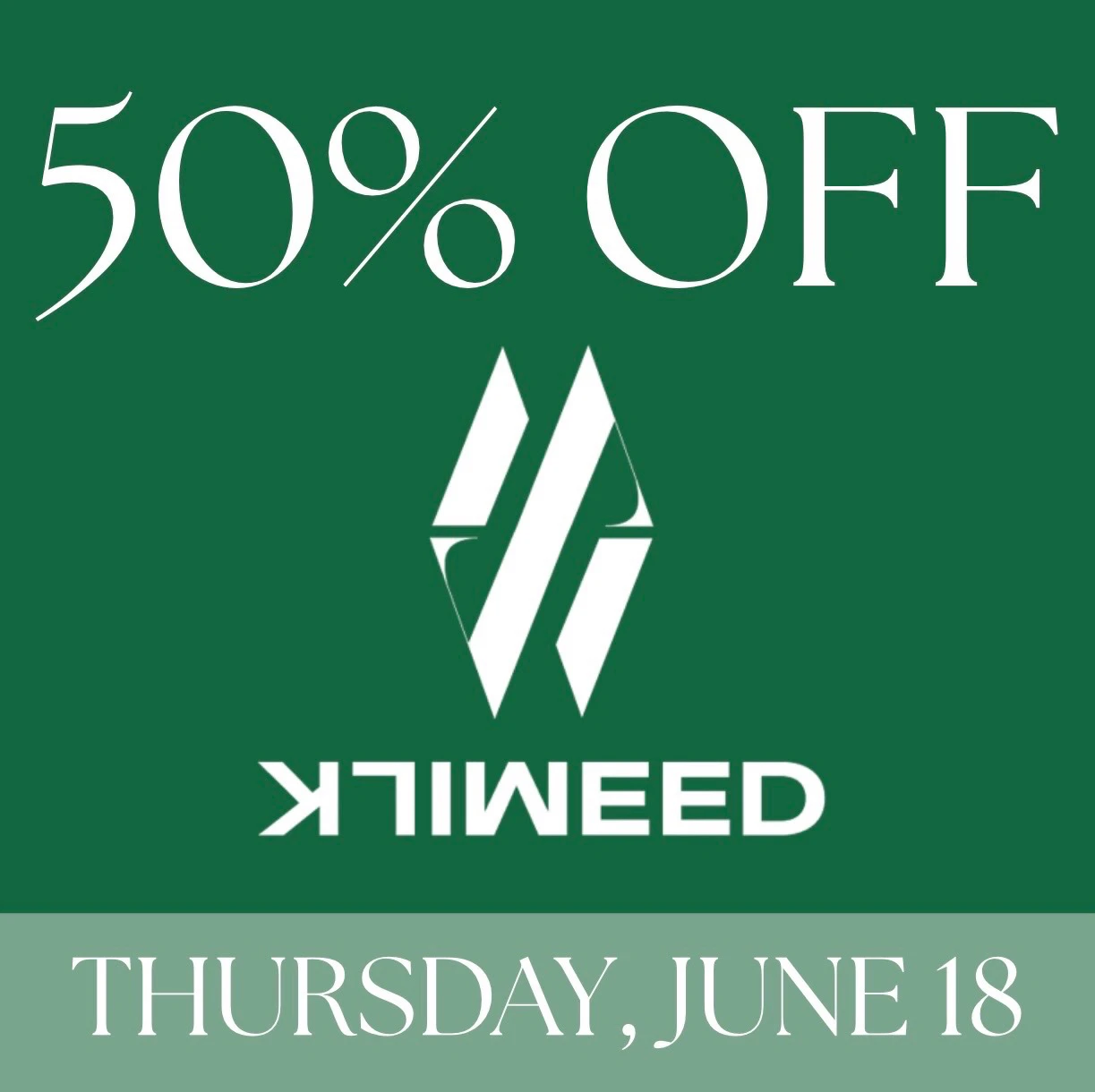  50% off Milkweed 3.5G flower