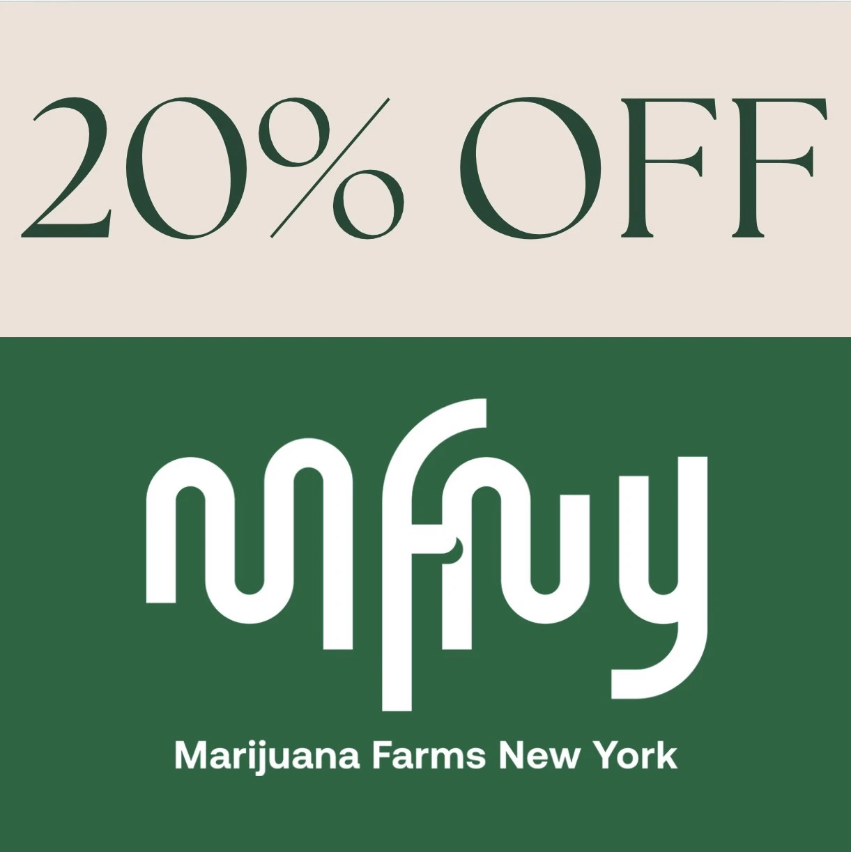  20% off MFNY
