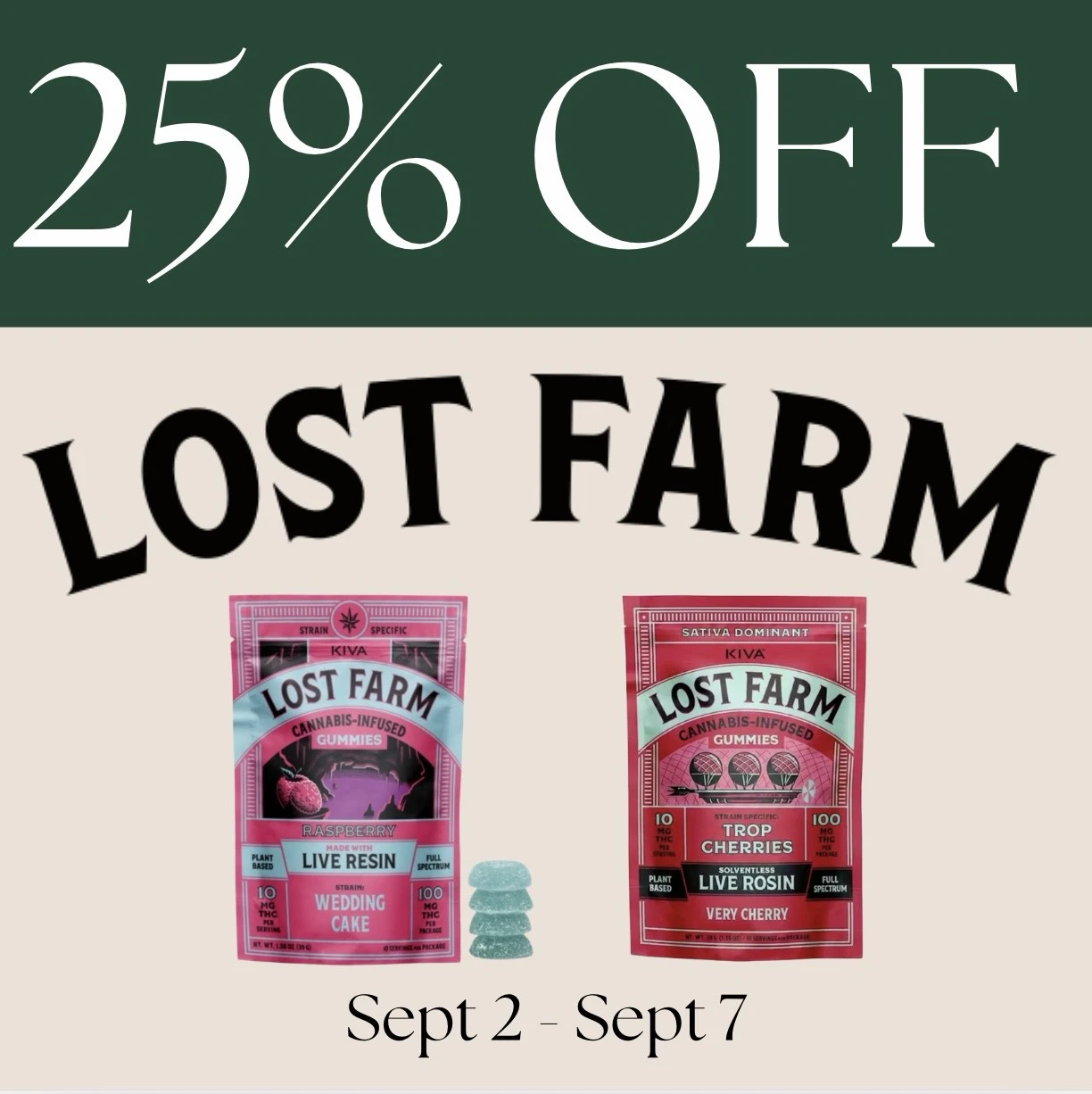25% off Lost Farm