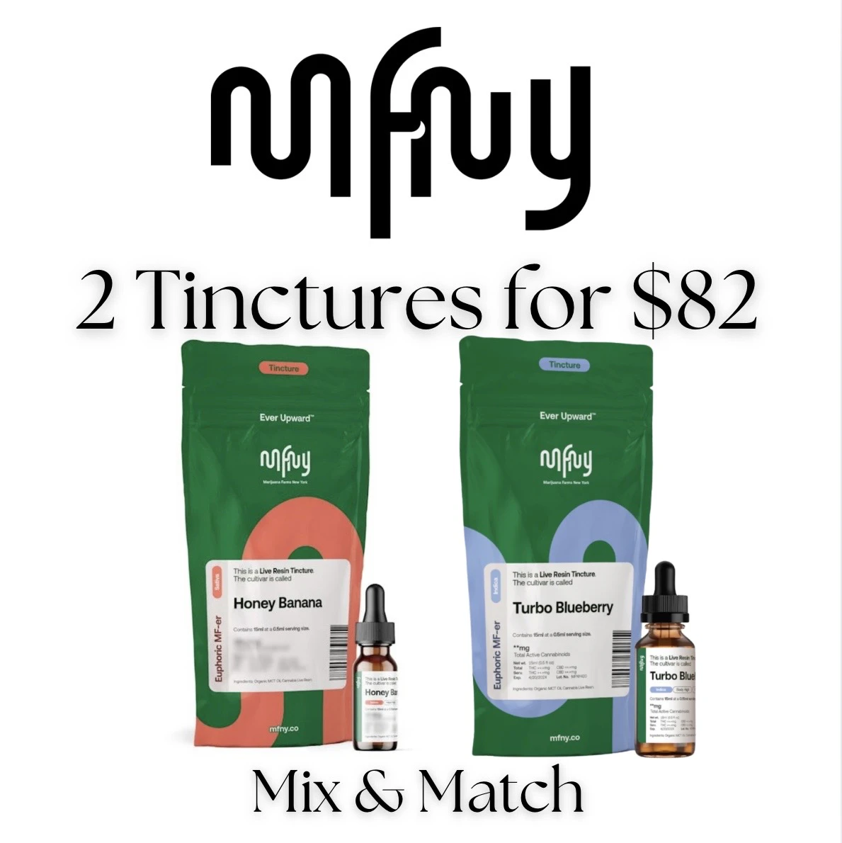 MFNY: 2x Tinctures for $82 Mix&Match