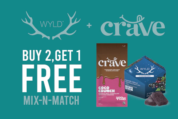 08/23/26: Crave & Wyld Buy 2 Get 1