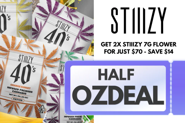 Get 2x Stiiizy 7g Flower for just $70 (Save $14)