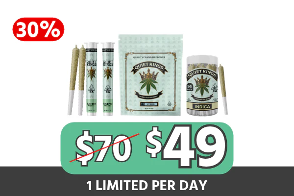 Quiet Kings Half + Prerolls — $49 (Save $21 | 30% Off)
