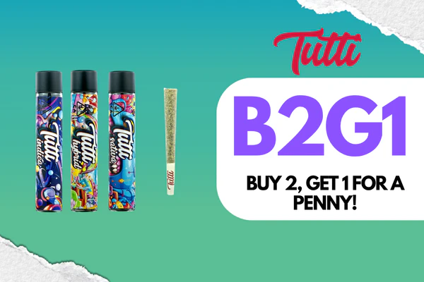 Get 1 Tutti Preroll for a penny, with purchase of 2