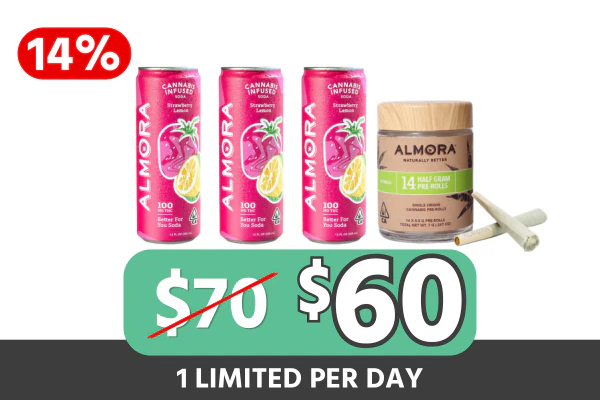 Almora Preroll + Prebiotic Soda Bundle — $60 (Save $10 | 14% Off)