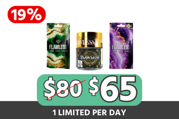 Flawless Flower + Vape Bundle — $65 (Save $15 | 19% Off) Bundle Description