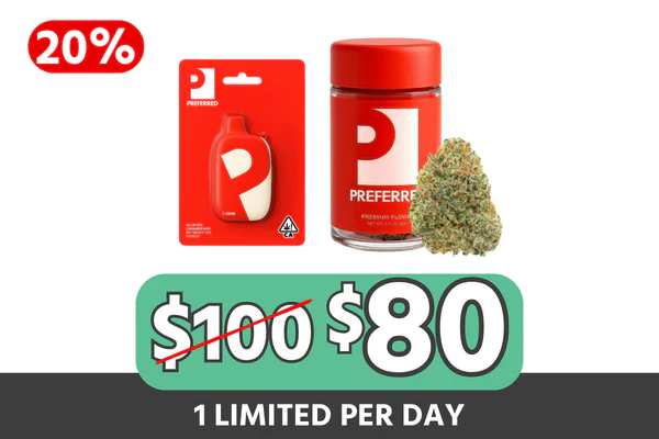 Preferred Gardens Flower + AIO Vape Bundle — $80 (Save $20 | 20% Off)