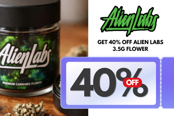 Get 40% Off all Alien Labs 3.5g Flower