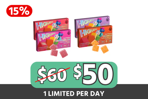 Highatus Sour Gummies 4-Pack — $50 (Save $10 | 17% Off)