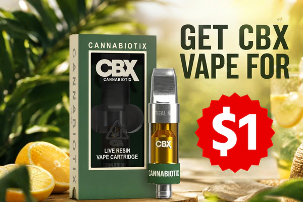Spend $100 Get Cbx Master Kush vape for $1