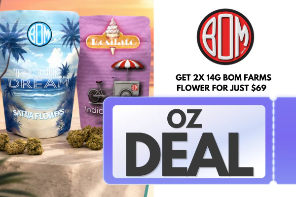 Get 2x 14g Bom Farms Flower for just $69