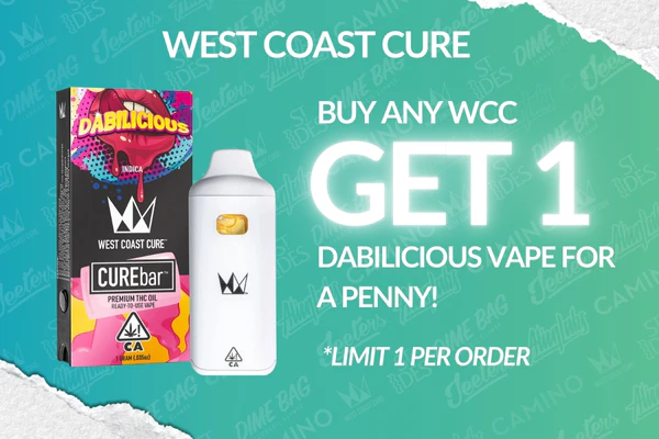Buy any WCC Get 1 Dabilicious Vape for a penny