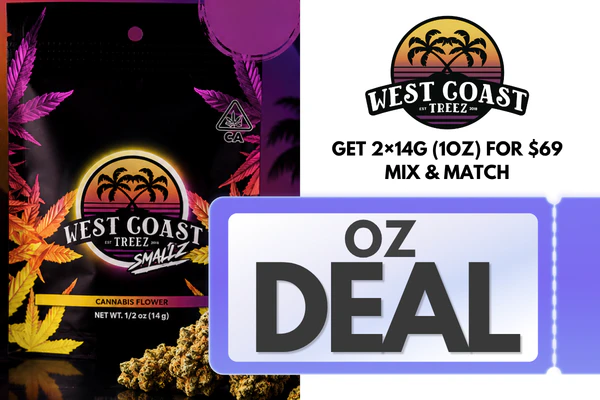 West Coast Treez — Get 2×14g (1oz) for $69 • Mix & Match