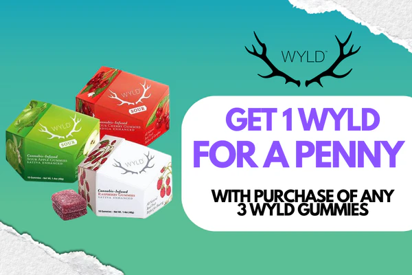 Get 1 WYLD For a penny with purchase of 3