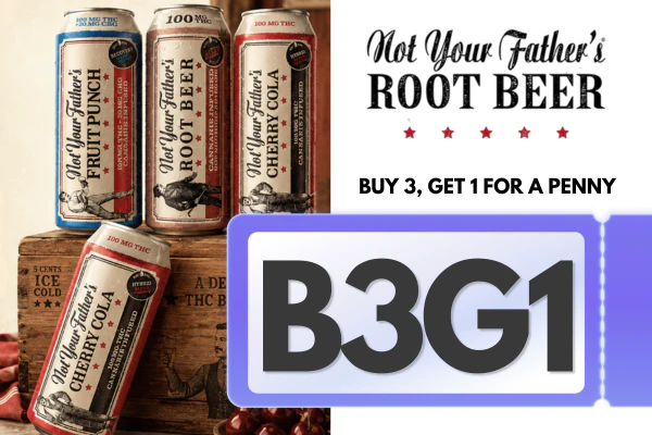  Buy 3 Not Your Father's Beverages, Get 1 Cherry Cola for a penny!