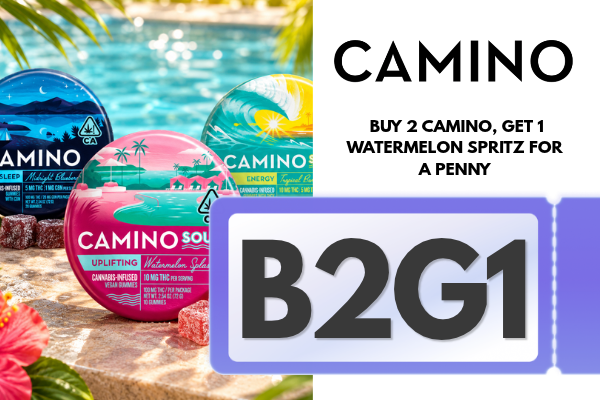 Buy 2 Camino, Get 1 Watermelon Spritz for a penny Promotion codes and auto-applied deals work when all qualifying items and conditions are met. Be sure to add all required items, meet any order minimums, and include promo units. If you have questions or run into issues, contact dispatch by call/text or leave an order note before submitting.