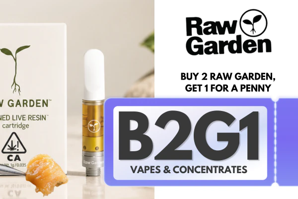 Buy 2, Get 1 for a penny - Raw Garden Concentrates & Vapes
