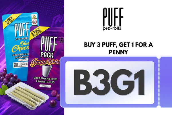 Buy 3 Puff Prerolls, Get 1 for a Penny