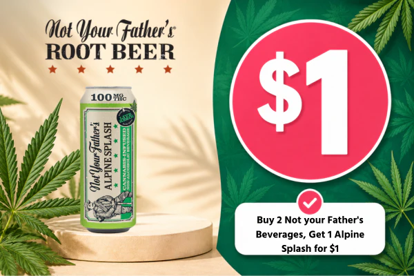 Buy 2 Not your Father's Beverages, Get 1 Alpine Splash for $1