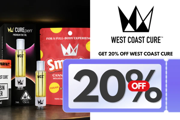 Get 20% Off All West Coast Cure (Exclude Flower)
