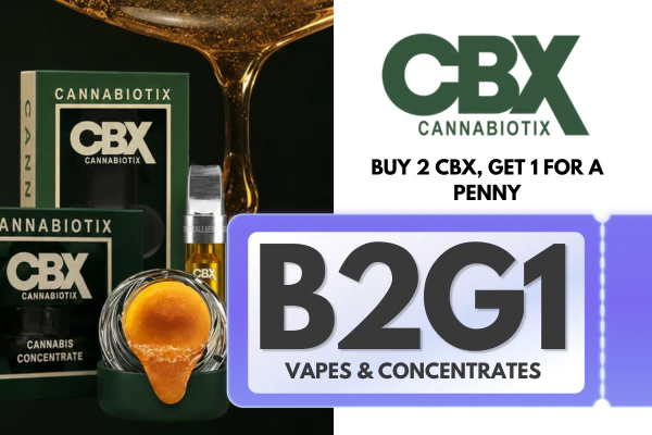 Buy 2, Get 1 for a penny - CBX Concentrates & Vapes