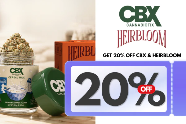  Get 20% Off Cbx & Heirbloom