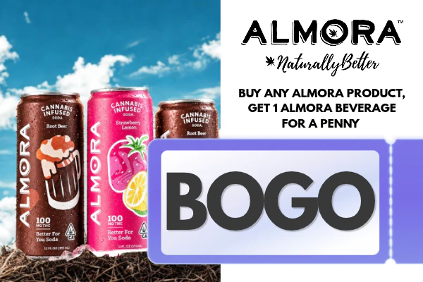 Buy any Almora Product, Get 1 Almora Beverage for a penny (Root Beer or Strawberry lemon)