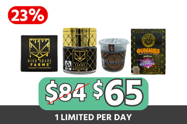 High Grade Farms + Flawless Mix & Match Bundle — $65 (Save $19 | 23% Off)