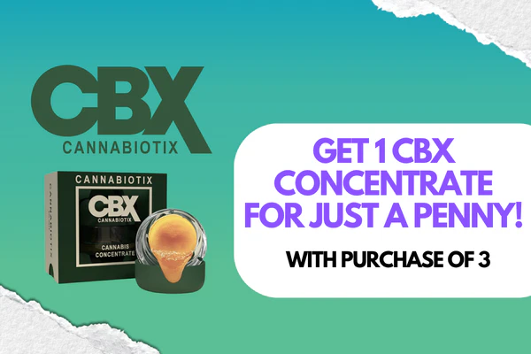 Buy 3 Get 1 CBX Concentrate for a penny