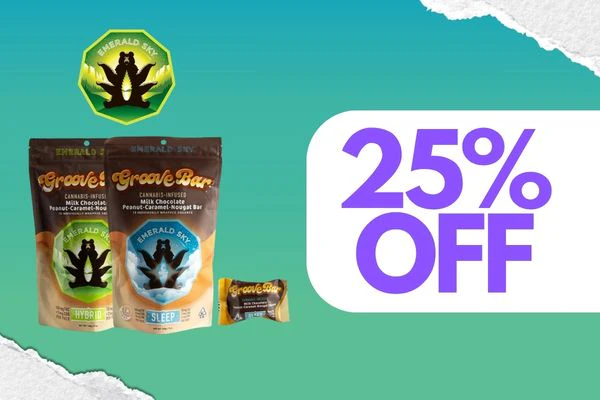 GET 25% OFF EMERALD SKY GROOVE BARS