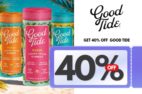 Get 40% Off Good Tide Gummies  Promotion codes and auto-applied deals work when all qualifying items and conditions are met. Be sure to add all required items, meet any order minimums, and include promo units. If you have questions or run into issues, contact dispatch by call/text or leave an order note before submitting.
