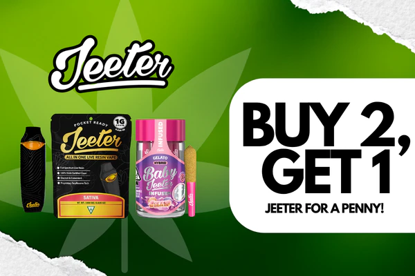 Jeeter - Buy 2 , Get 1 for a penny