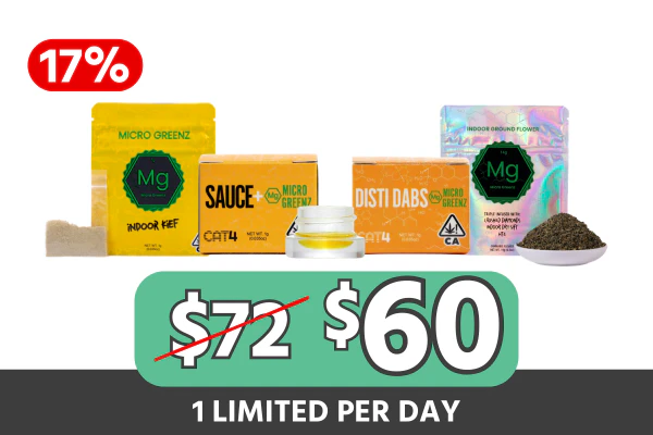 Micro Greenz Concentrate + Flower Bundle — $60 (Save $12 | 17% Off)