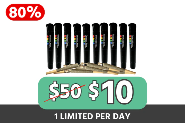 Redwood Roots Preroll 10-Pack — $10 (Save $40 | 80% Off)