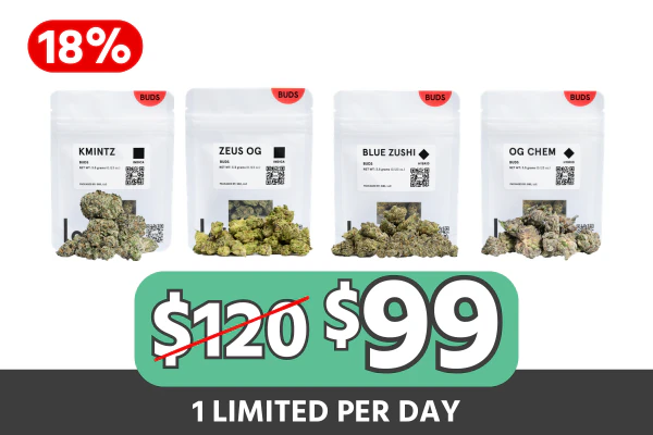 Lolo 3.5g Flower 4-Pack — $99 (Save $21 | 18% Off)