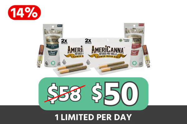 AmeriCanna Vape + Rosin Preroll Bundle — $50 (Save $8 | 14% Off)